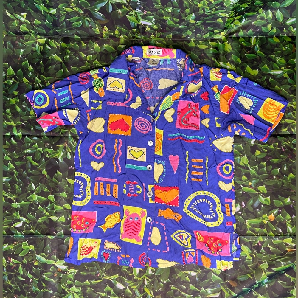 Funky Paradiso Button Up